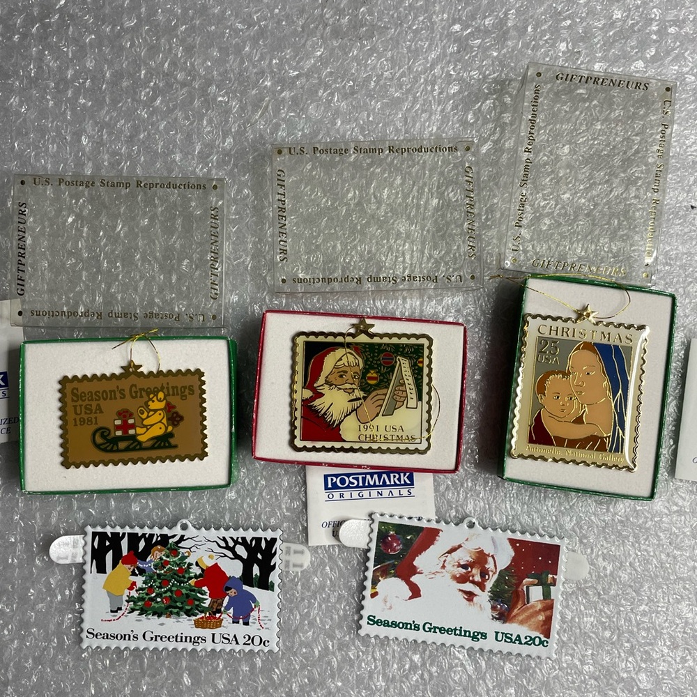 USPS & Hallmark Stamps ornament bundle
